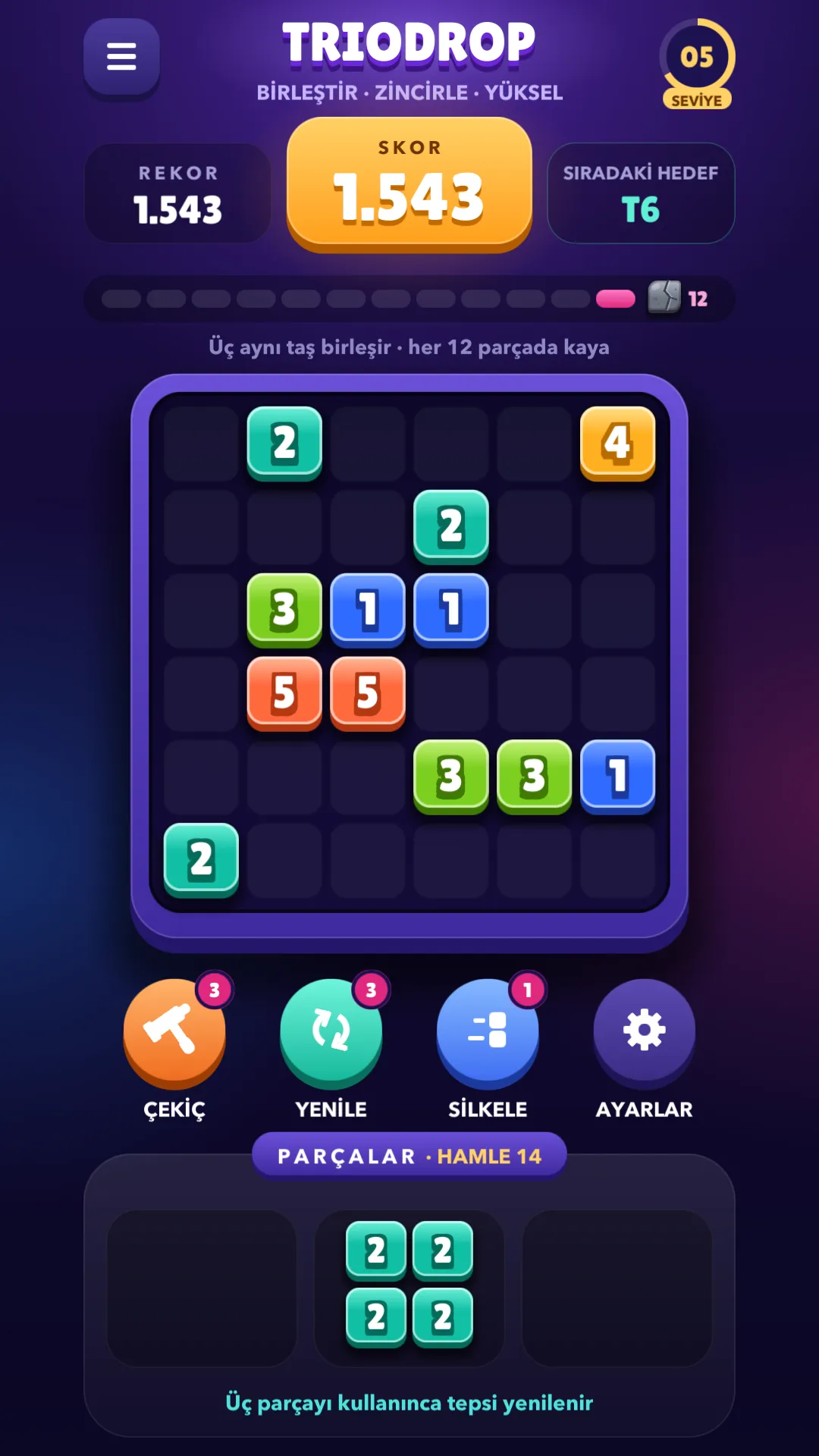 Tur ortasında TrioDrop tahtası